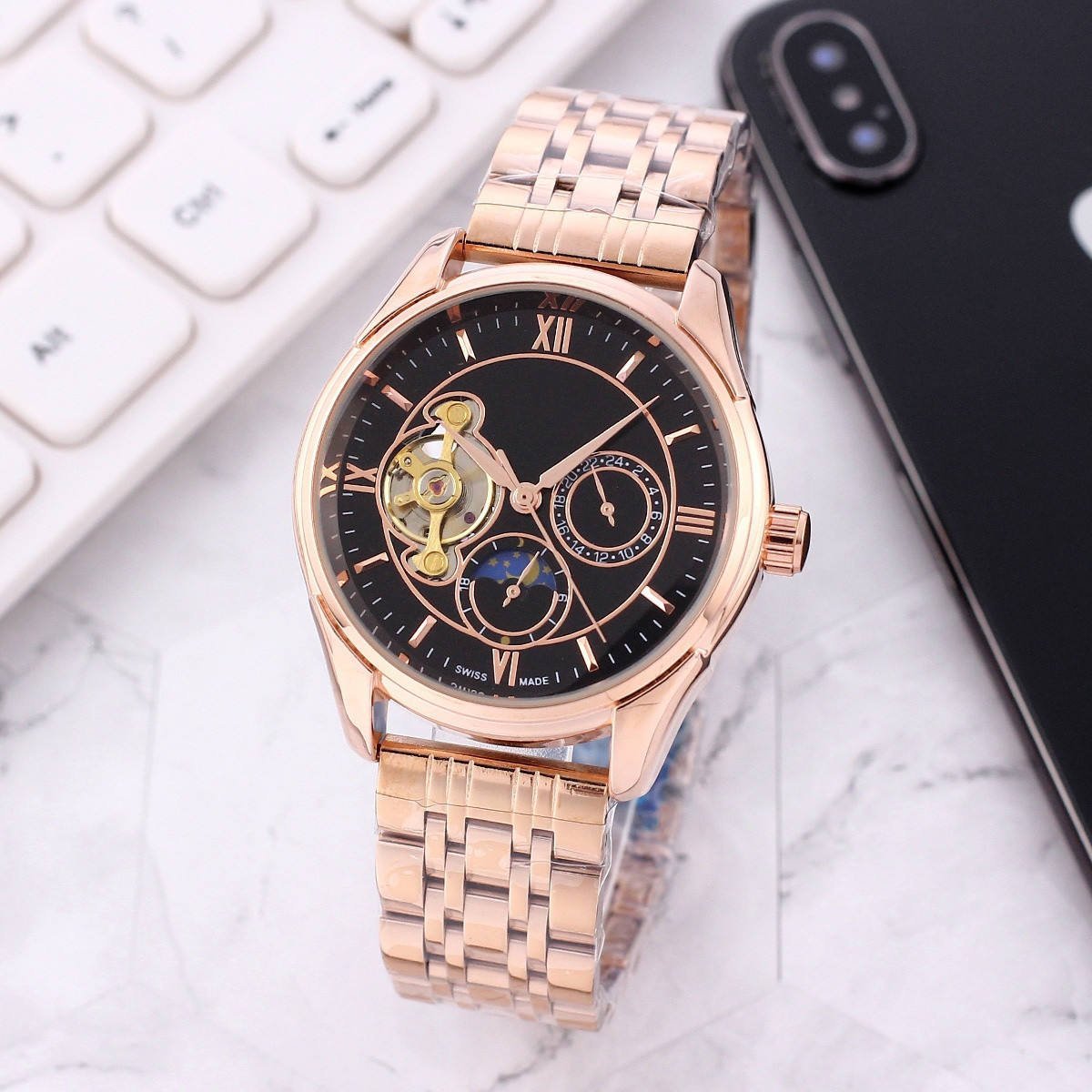 H628a6c06e4084d7f891ed4f3f8a279fbX.jpg High Quality Luminous Business Sport Automatic Mechanical Watch f - Image 1