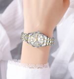 SKMEI 9369 New Fashion Luxury Stainless Steel Quartz Watch - Image 4